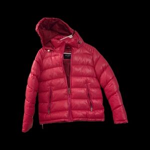 Guess Pink Puffer Jacket with Hood